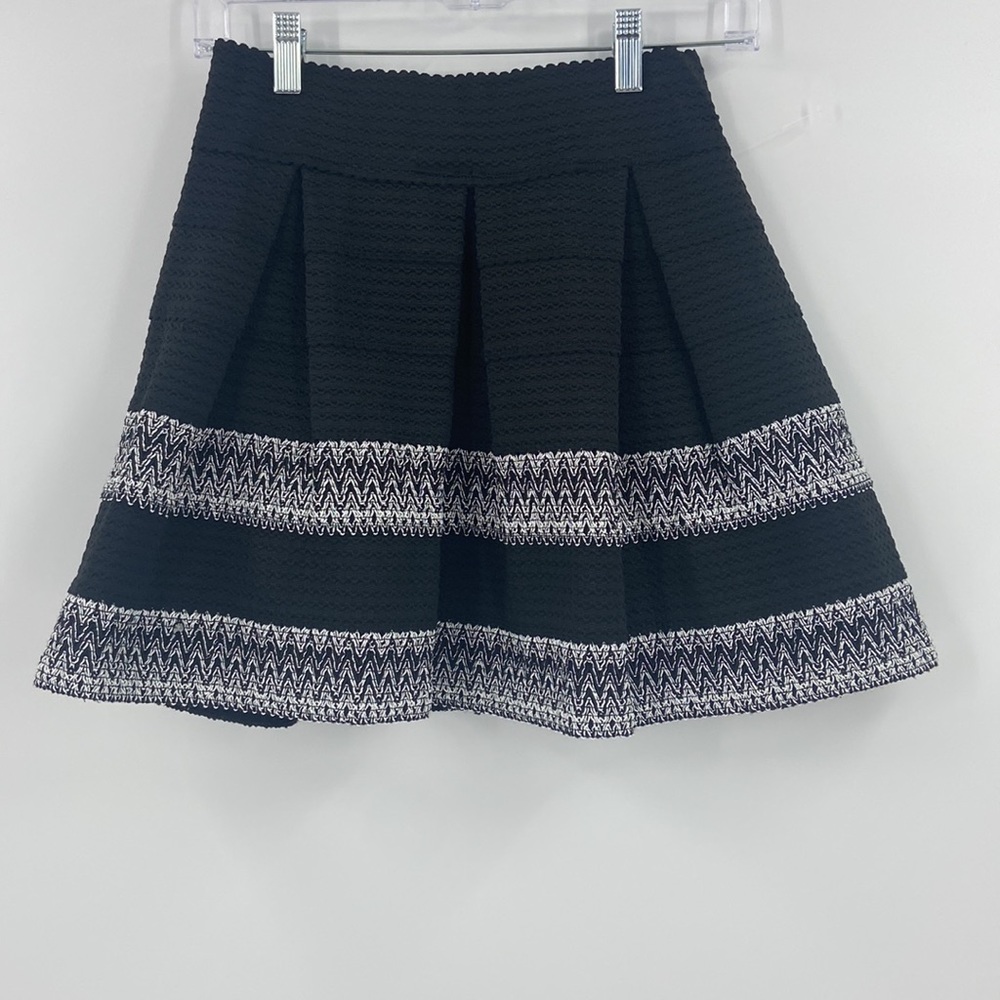 Black and grey circle skirt silver shimmer Y2K preppy career coquette womens